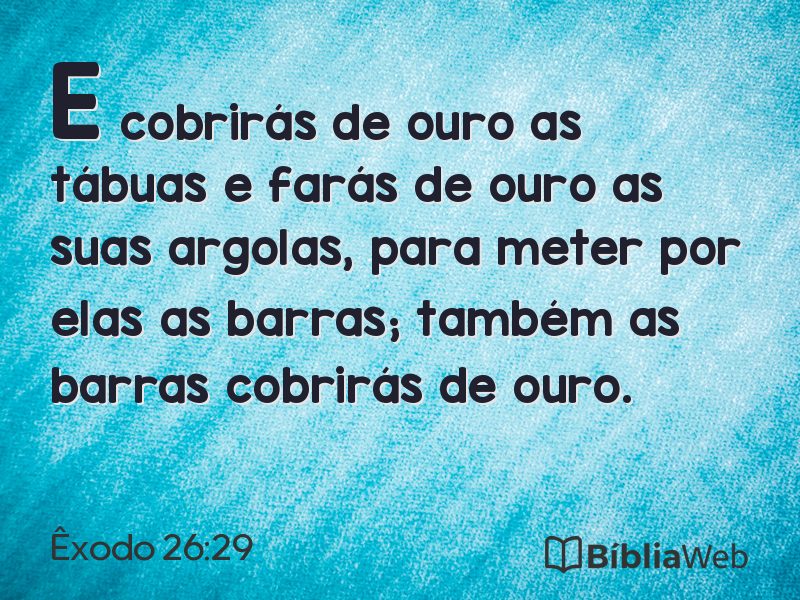 Êxodo 26:29 em imagem para compartilhar