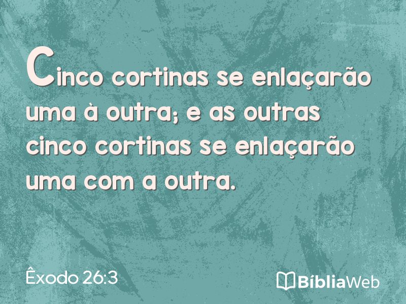 Êxodo 26:3 em imagem para compartilhar