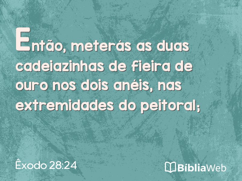 Êxodo 28:24 em imagem para compartilhar
