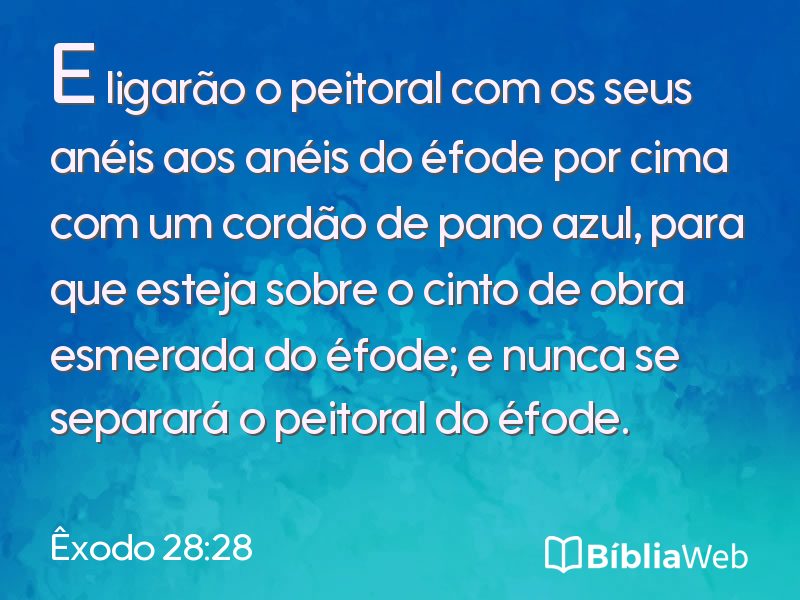 Êxodo 28:28 em imagem para compartilhar