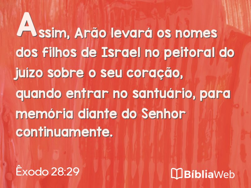 Êxodo 28:29 em imagem para compartilhar