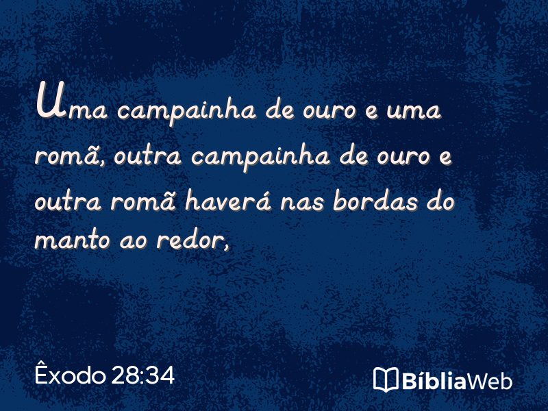 Êxodo 28:34 em imagem para compartilhar