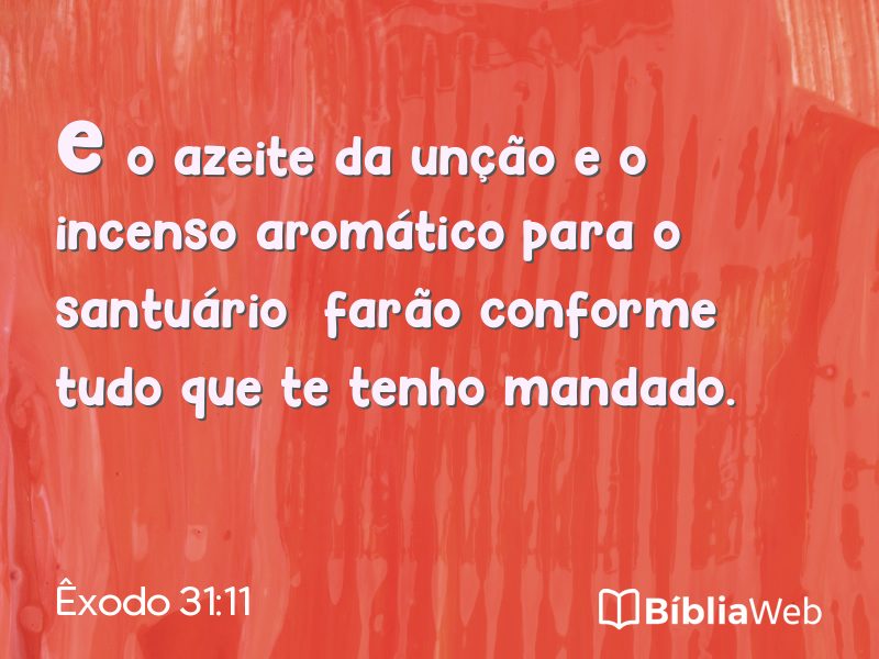 Êxodo 31:11 em imagem para compartilhar