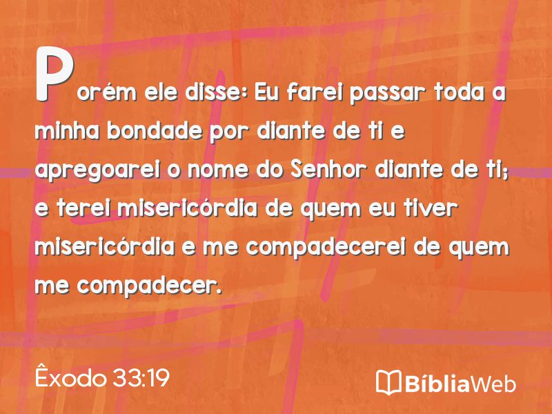 Êxodo 33:19 em imagem para compartilhar