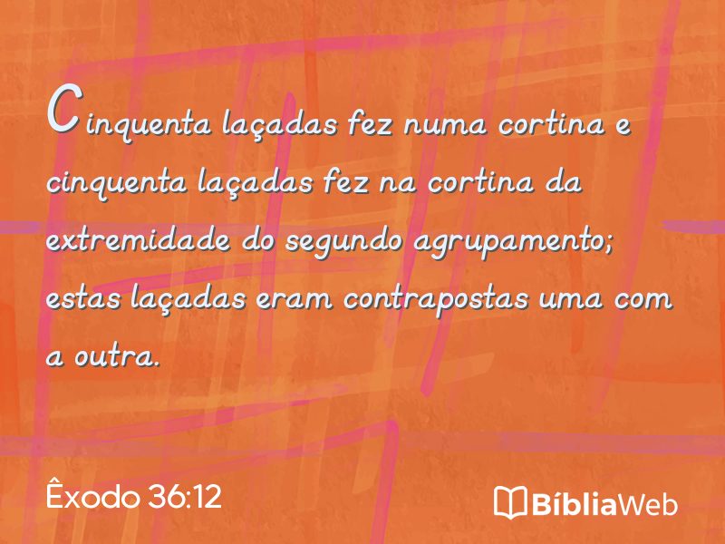 Êxodo 36:12 em imagem para compartilhar