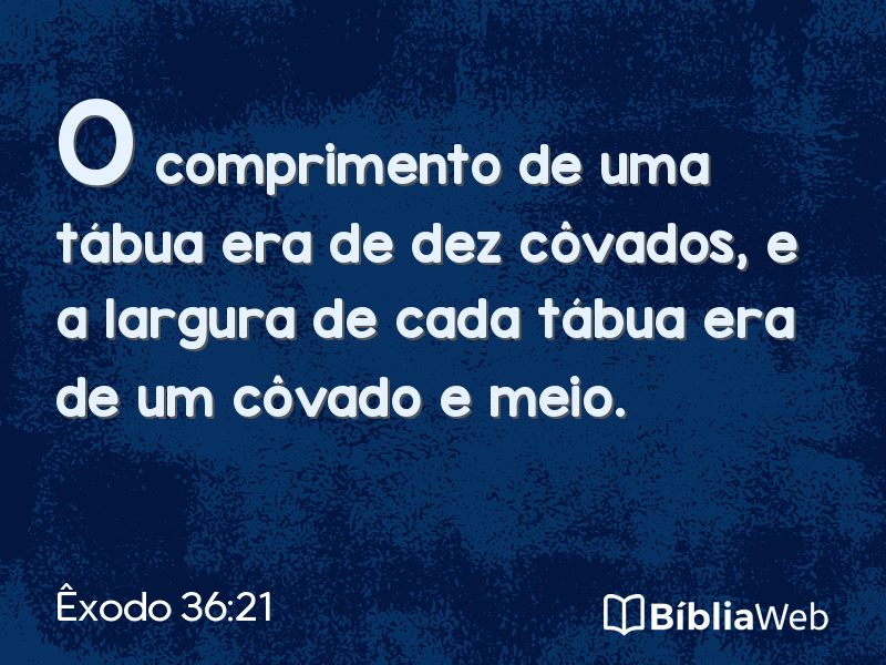 Êxodo 36:21 em imagem para compartilhar