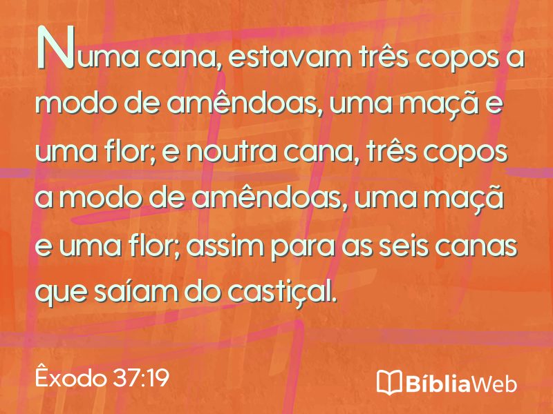 Êxodo 37:19 em imagem para compartilhar