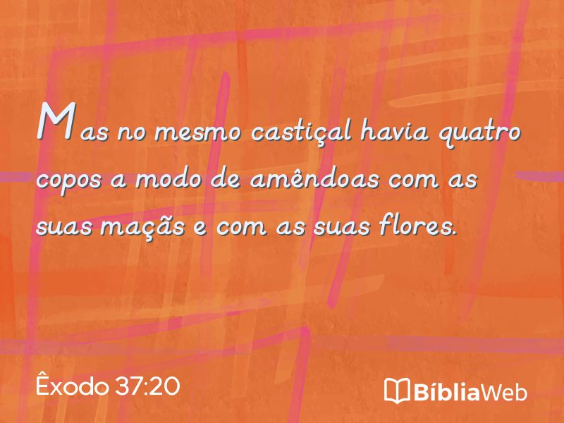 Êxodo 37:20 em imagem para compartilhar