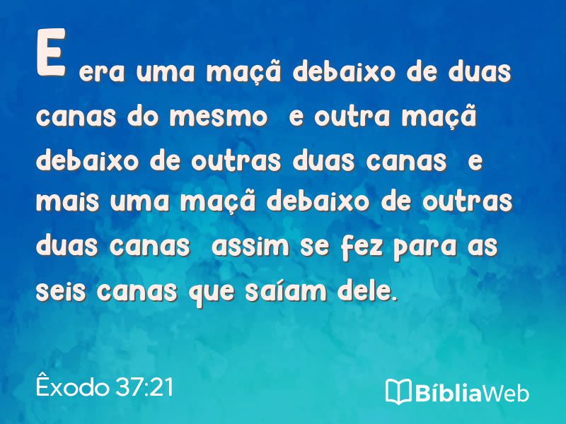 Êxodo 37:21 em imagem para compartilhar