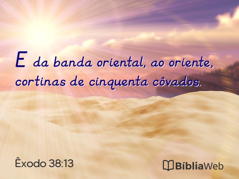 Êxodo 38:13 em imagem para compartilhar
