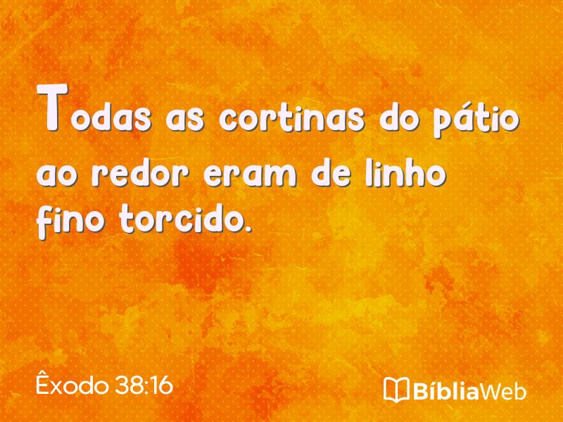 Êxodo 38:16 em imagem para compartilhar