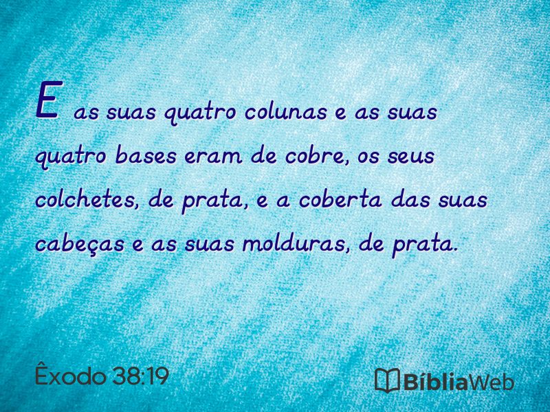 Êxodo 38:19 em imagem para compartilhar