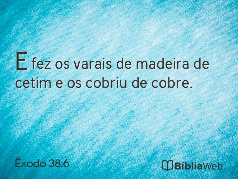 Êxodo 38:6 em imagem para compartilhar
