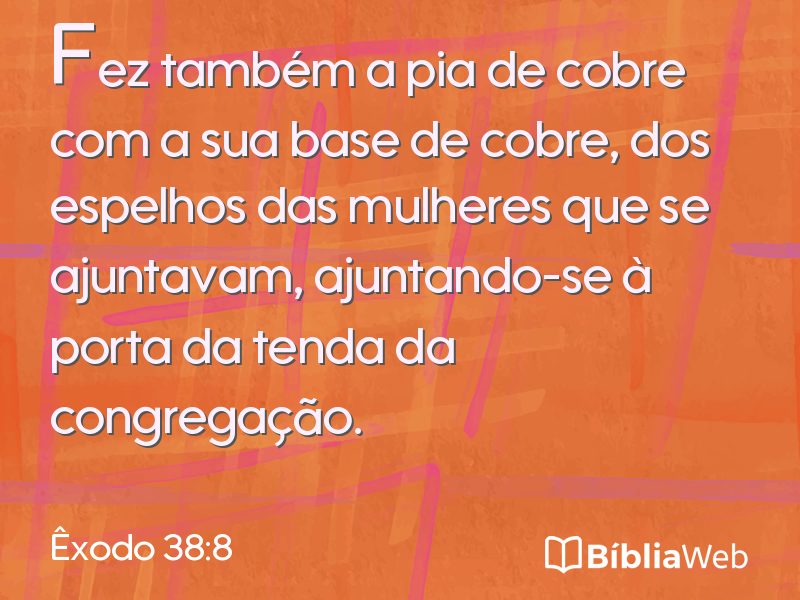 Êxodo 38:8 em imagem para compartilhar