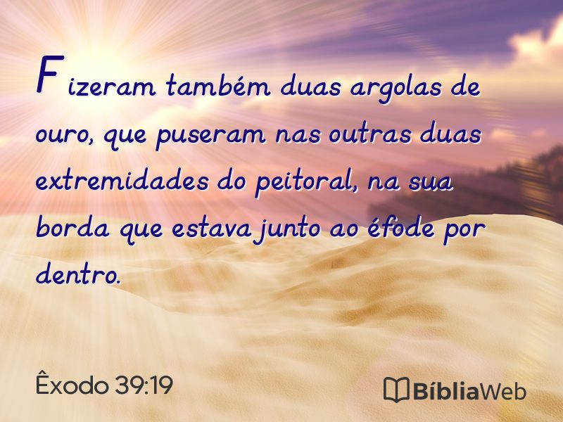 Êxodo 39:19 em imagem para compartilhar
