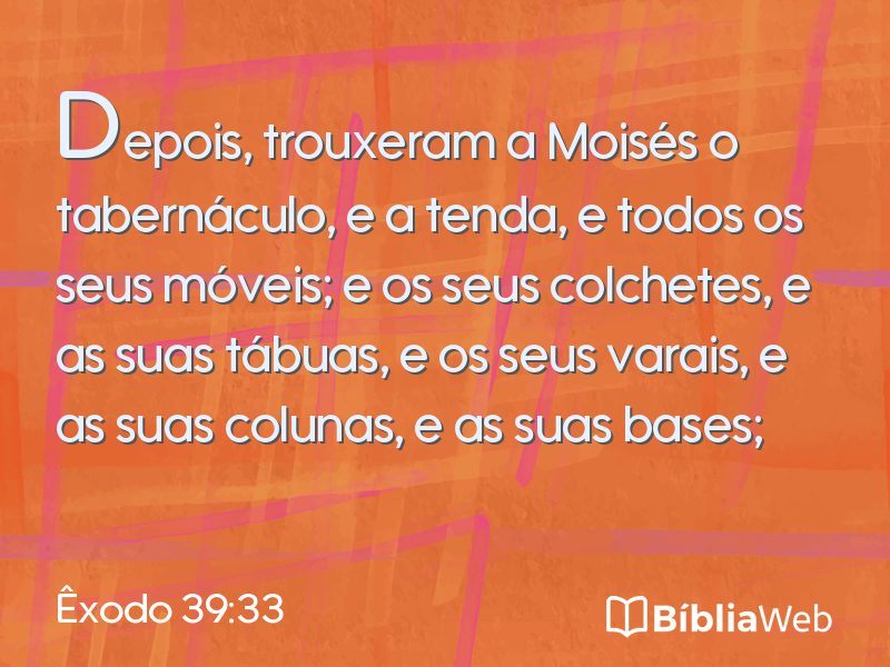 Êxodo 39:33 em imagem para compartilhar