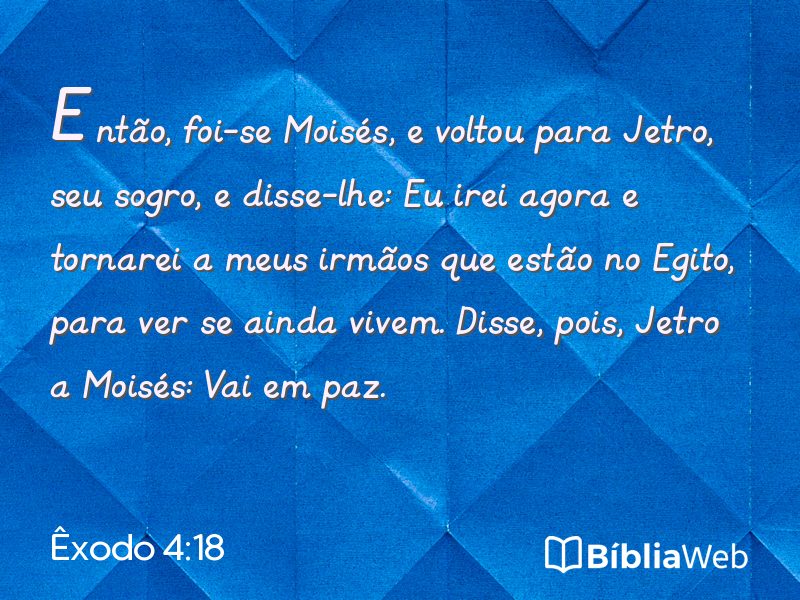 Êxodo 4:18 em imagem para compartilhar