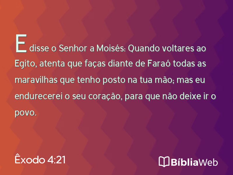 Êxodo 4:21 em imagem para compartilhar