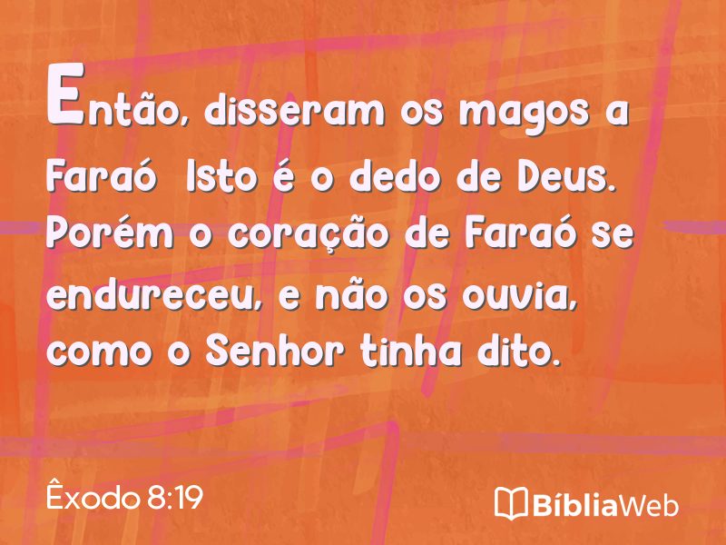 Êxodo 8:19 em imagem para compartilhar