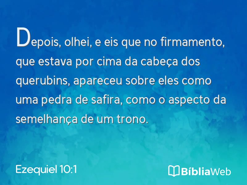 Ezequiel 10:1 em imagem para compartilhar