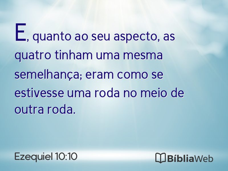 Ezequiel 10:10 em imagem para compartilhar