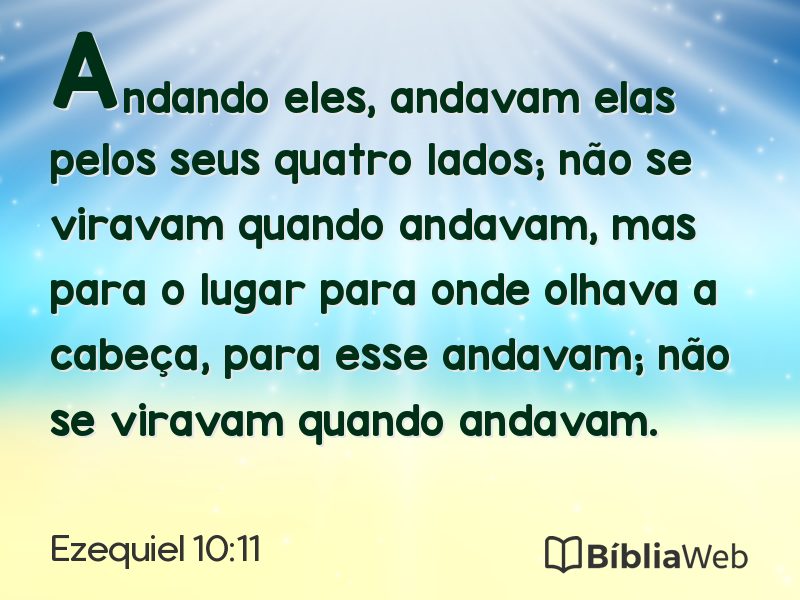Ezequiel 10:11 em imagem para compartilhar