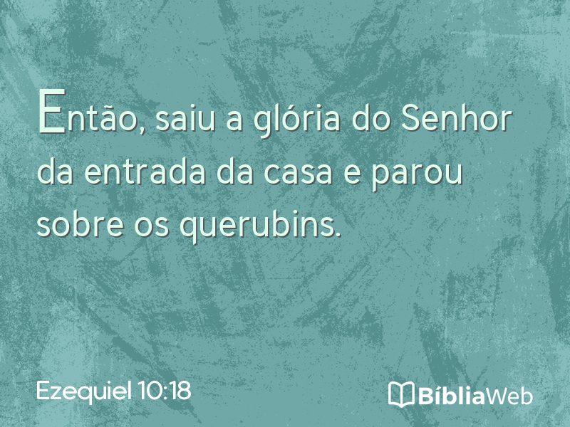 Ezequiel 10:18 em imagem para compartilhar