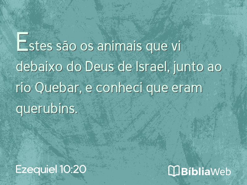 Ezequiel 10:20 em imagem para compartilhar