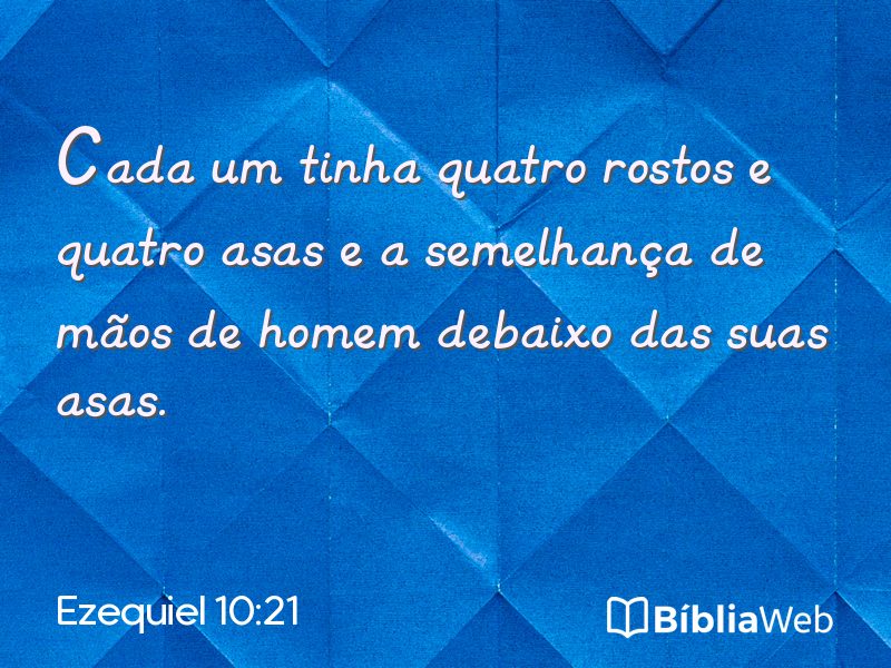 Ezequiel 10:21 em imagem para compartilhar