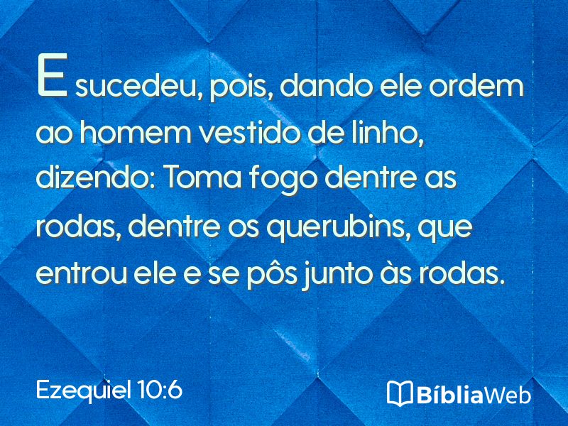 Ezequiel 10:6 em imagem para compartilhar