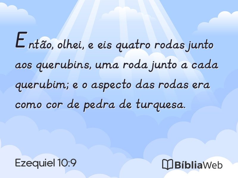 Ezequiel 10:9 em imagem para compartilhar