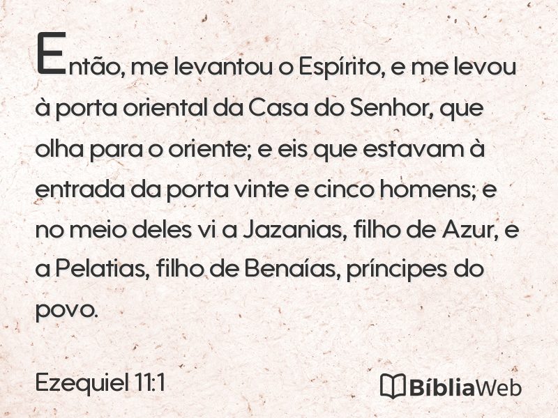 Ezequiel 11:1 em imagem para compartilhar