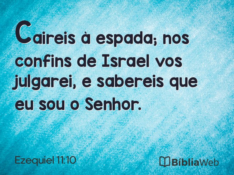 Ezequiel 11:10 em imagem para compartilhar