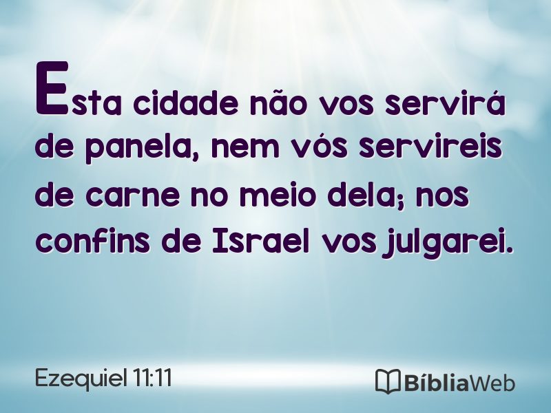 Ezequiel 11:11 em imagem para compartilhar