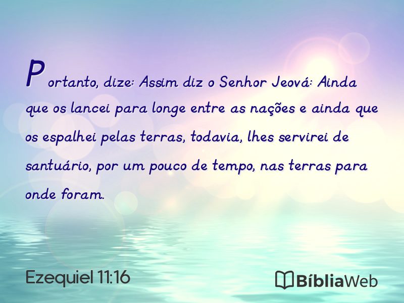 Ezequiel 11:16 em imagem para compartilhar