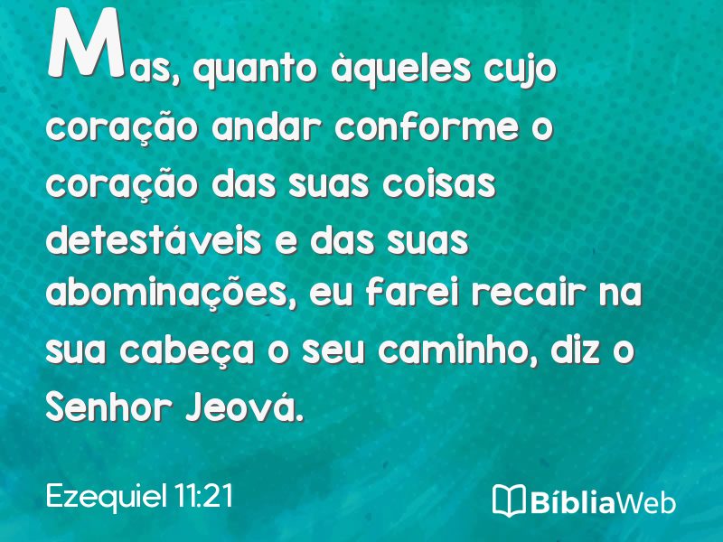 Ezequiel 11:21 em imagem para compartilhar