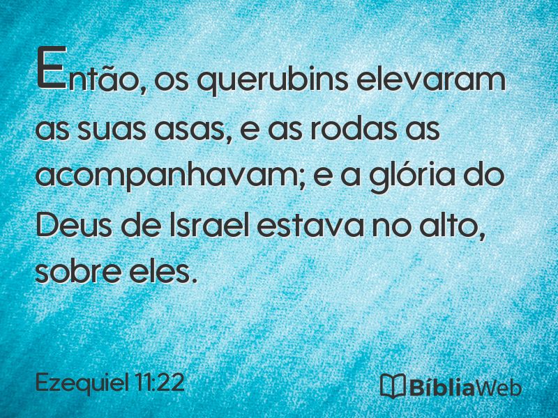 Ezequiel 11:22 em imagem para compartilhar