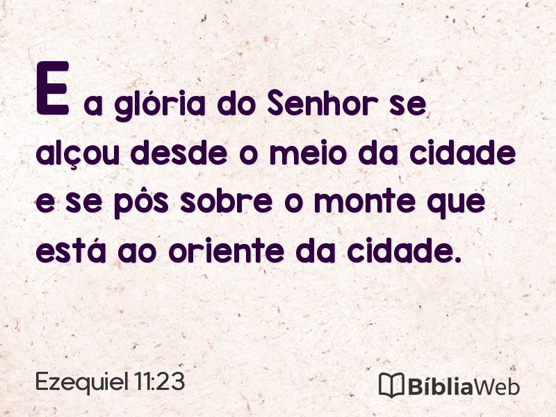 Ezequiel 11:23 em imagem para compartilhar