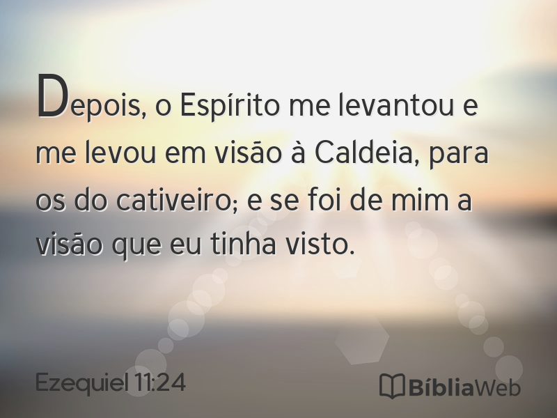Ezequiel 11:24 em imagem para compartilhar