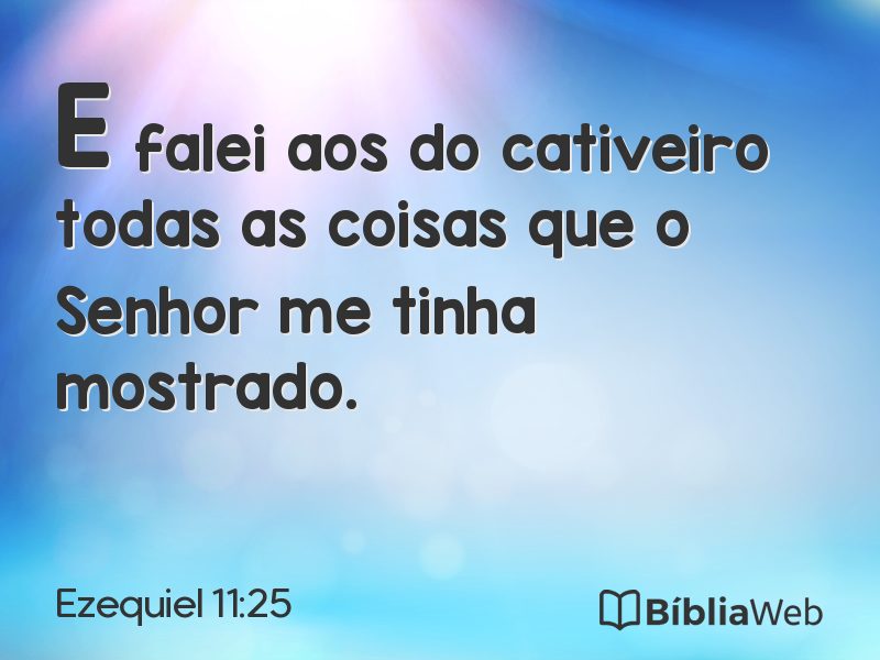 Ezequiel 11:25 em imagem para compartilhar