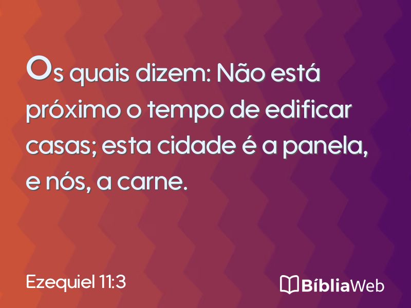 Ezequiel 11:3 em imagem para compartilhar