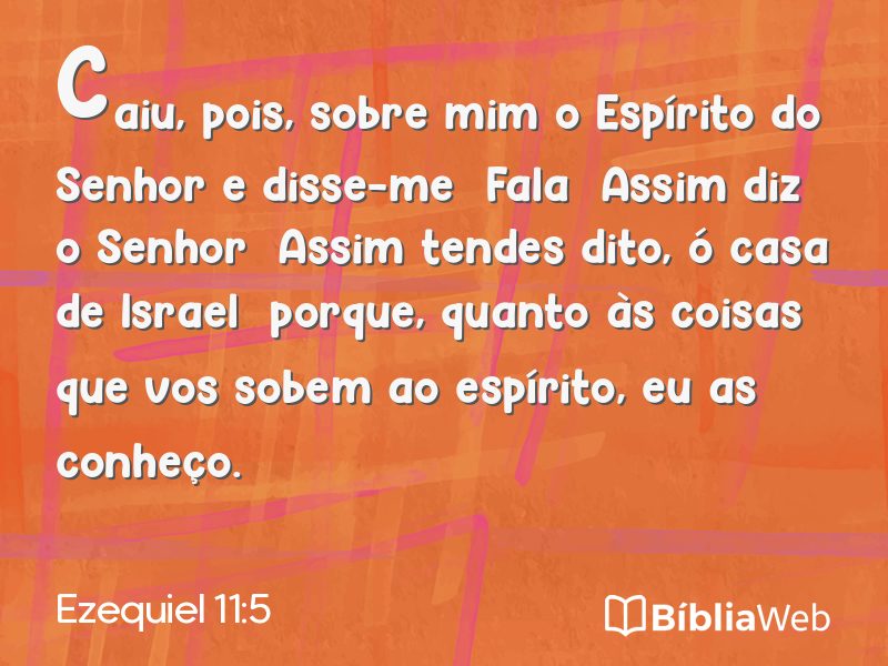 Ezequiel 11:5 em imagem para compartilhar