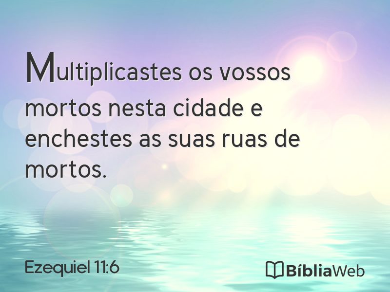 Ezequiel 11:6 em imagem para compartilhar