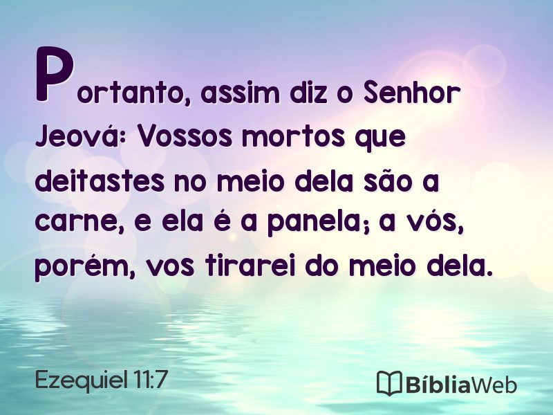 Ezequiel 11:7 em imagem para compartilhar