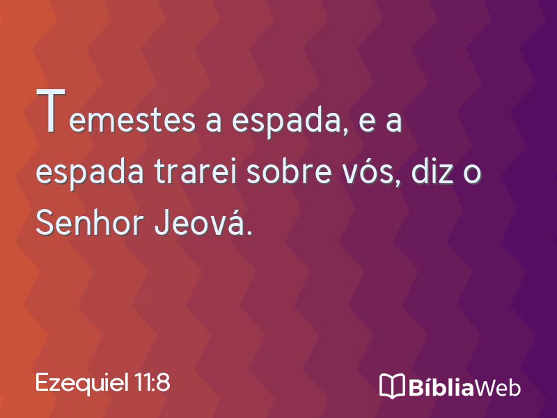 Ezequiel 11:8 em imagem para compartilhar