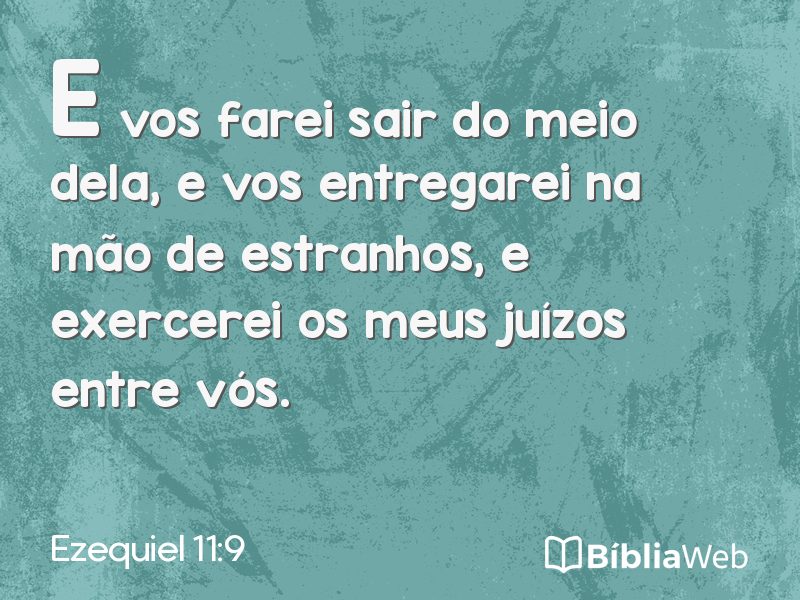 Ezequiel 11:9 em imagem para compartilhar