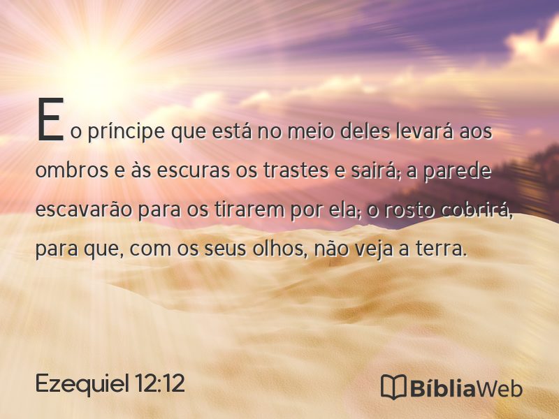 Ezequiel 12:12 em imagem para compartilhar