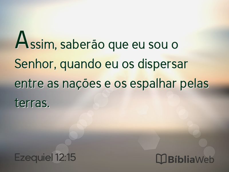 Ezequiel 12:15 em imagem para compartilhar