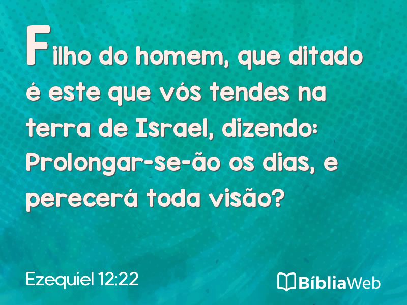 Ezequiel 12:22 em imagem para compartilhar
