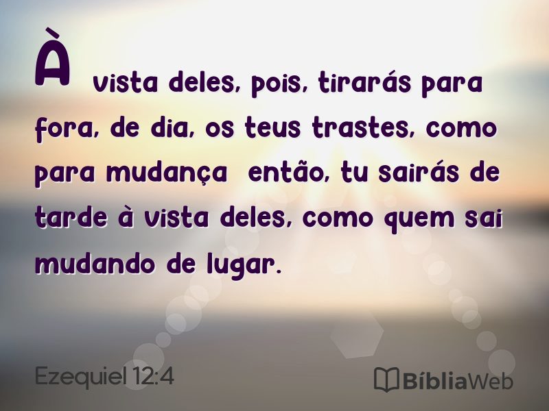 Ezequiel 12:4 em imagem para compartilhar